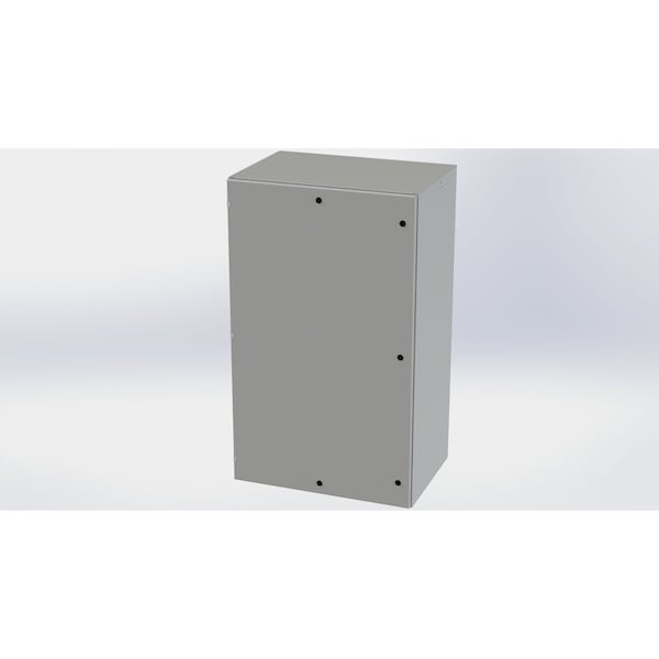 1/4 Turn Latch Electrical Enclosures, 60 in H, 24 in D, 36 in W, NEMA 3R, 4, 12, 13, Carbon Steel
